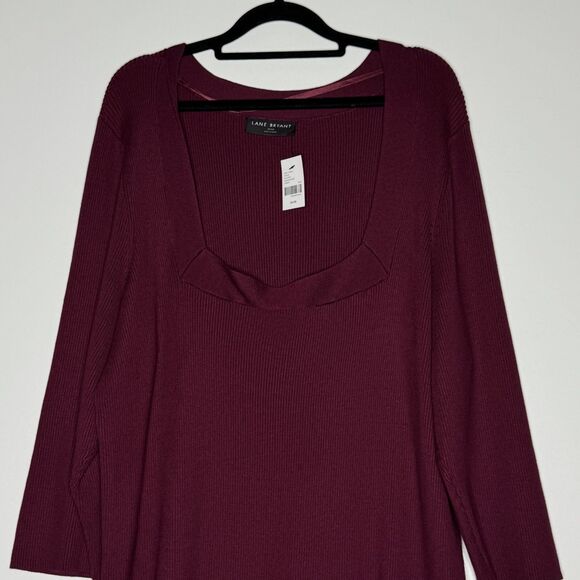 New Lane Bryant Ribbed Tunic Top Women's Plus Size 26/28 - Picture 4 of 10